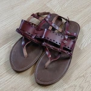 Mossimo Women’s Brown Gladiator Sandals Thong Style Size 11